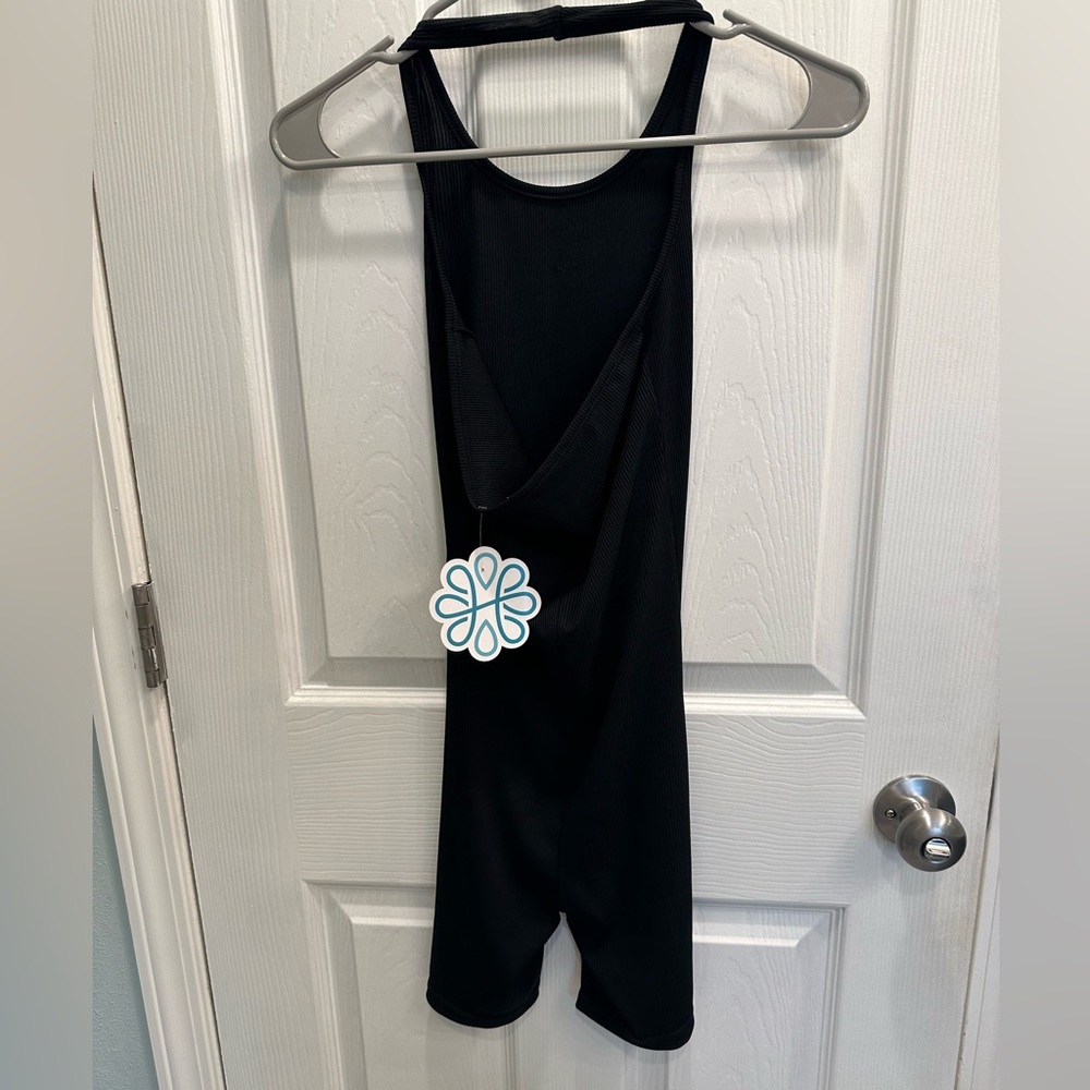 NWT / Ribbed One Piece Halter Body Con